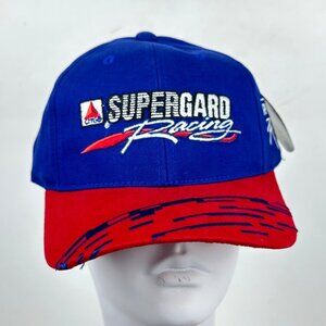 Vintage Snapback Hat Jeff Burton Citgo Supergard NASCAR Roush Racing Deadstock